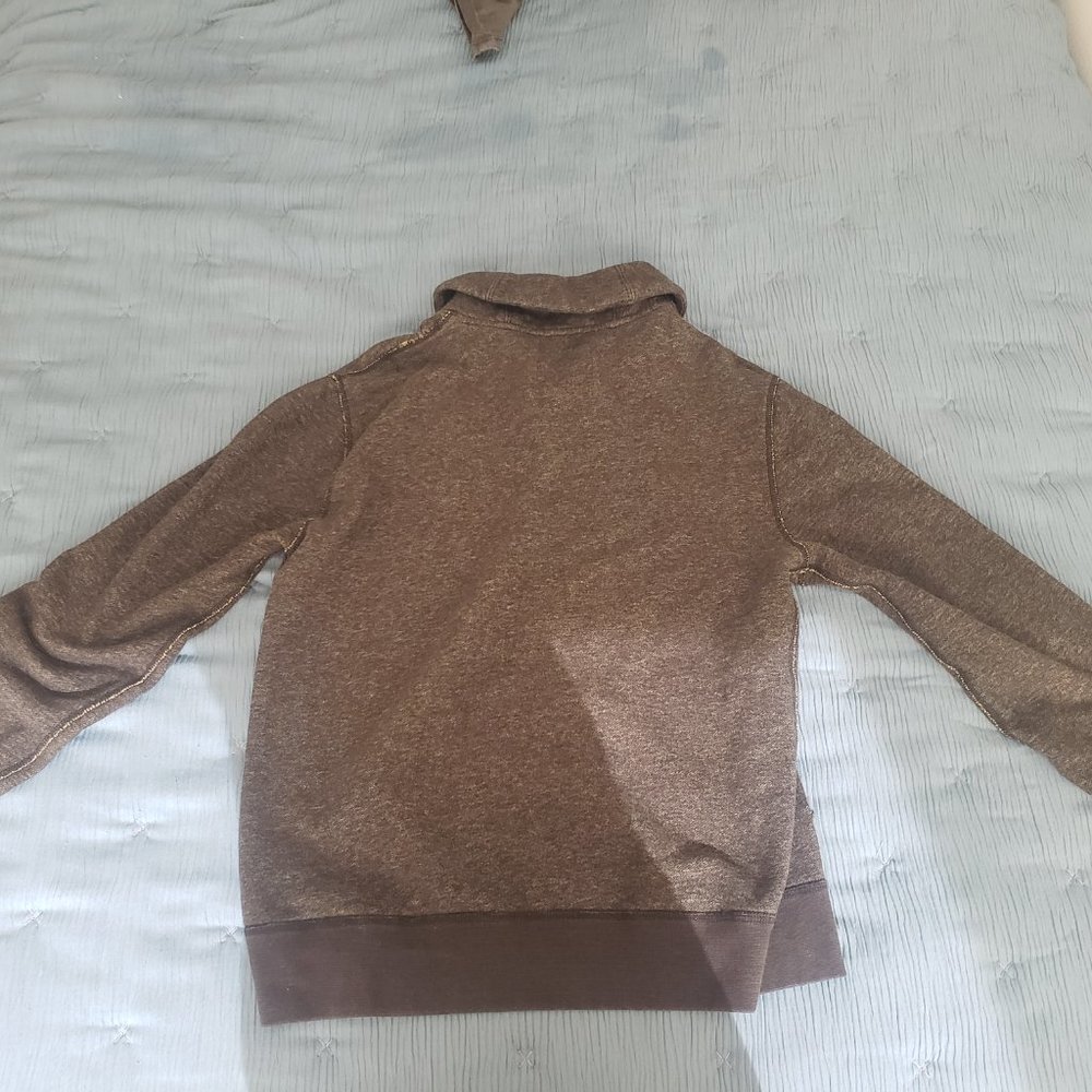 J.Crew Sweater Mens M Gray Fleece Pullover Sweatshirt Comfort Vintage Fleece - Picture 2 of 3